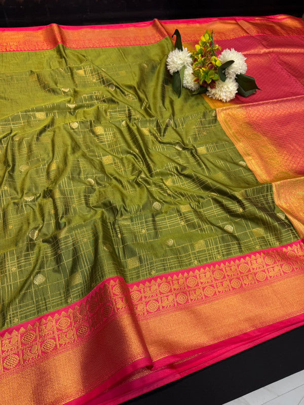 Upgrade your saree collection with the Vennila Semi Silk Saree and bring effortless elegance to every occasion.