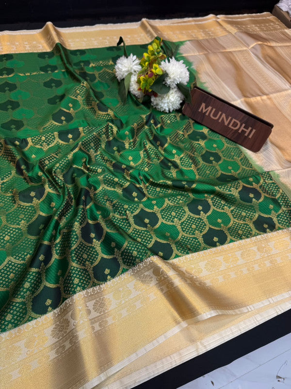 Upgrade your saree collection with the Vennila Semi Silk Saree and bring effortless elegance to every occasion.