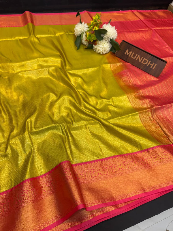 Upgrade your saree collection with the Vennila Semi Silk Saree and bring effortless elegance to every occasion.