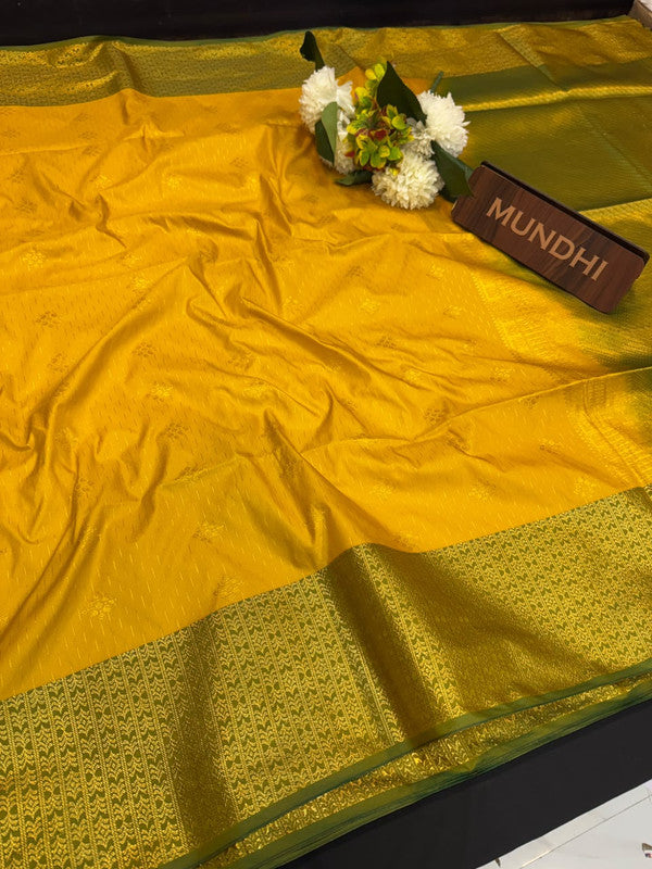 Upgrade your saree collection with the Vennila Semi Silk Saree and bring effortless elegance to every occasion.
