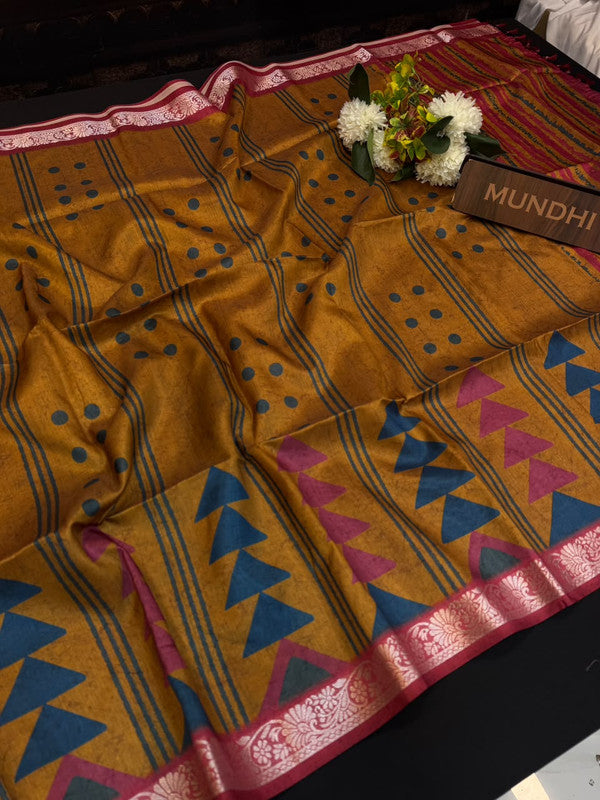 Tussar Silk Fancy Saree | Zari Fancy Saree| BLR74