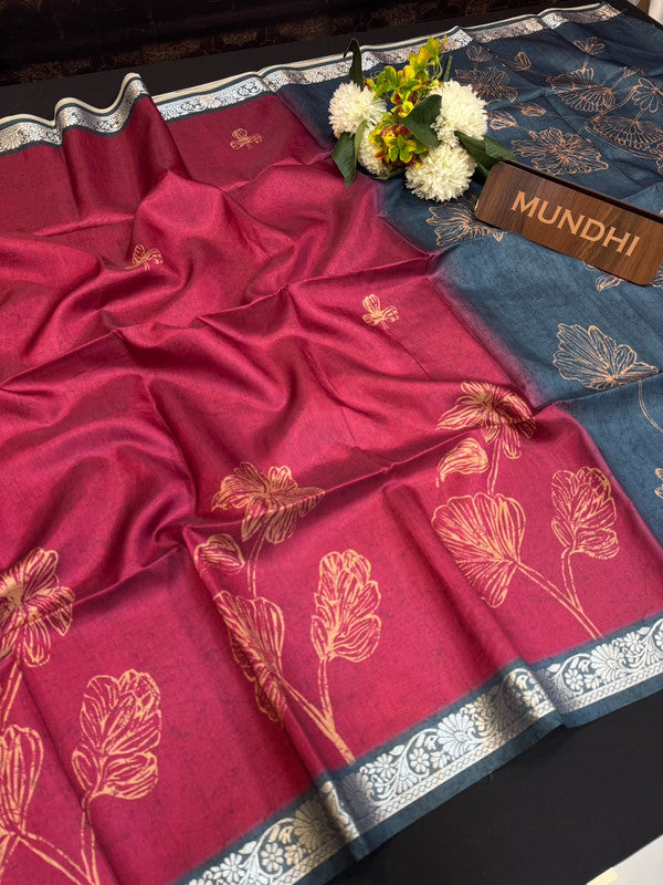 Tussar Silk Fancy Saree | Zari Fancy Saree| BLR71