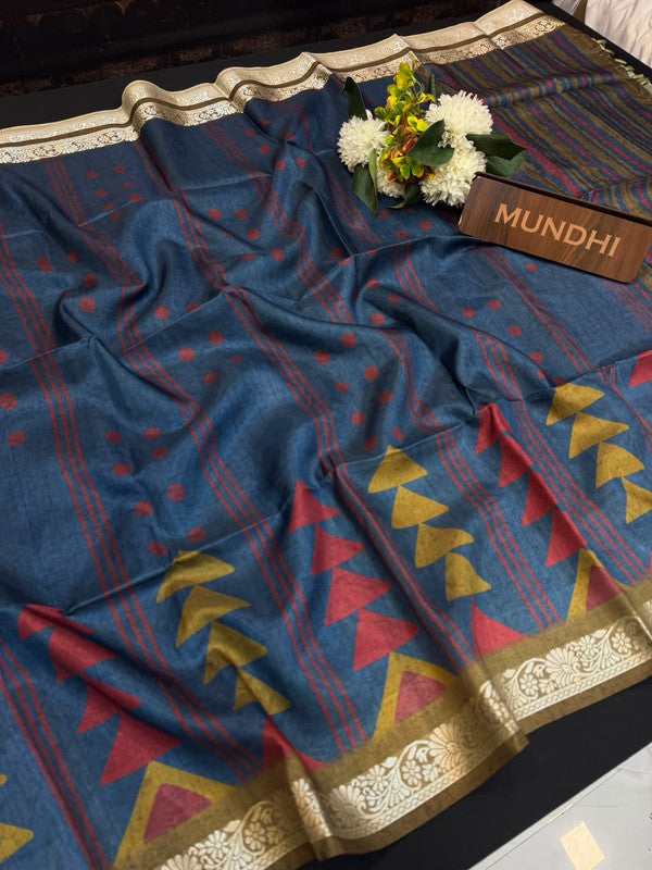 Tussar Silk Fancy Saree | Zari Fancy Saree| BLR75