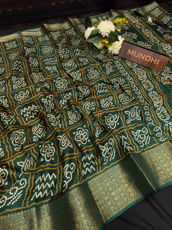 Kesar Fancy Silk Saree with elegant zari work and contrast blouse