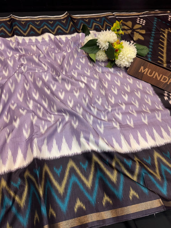 Madhubani Fancy Silk Saree with Elegant Zari Work| MDB13