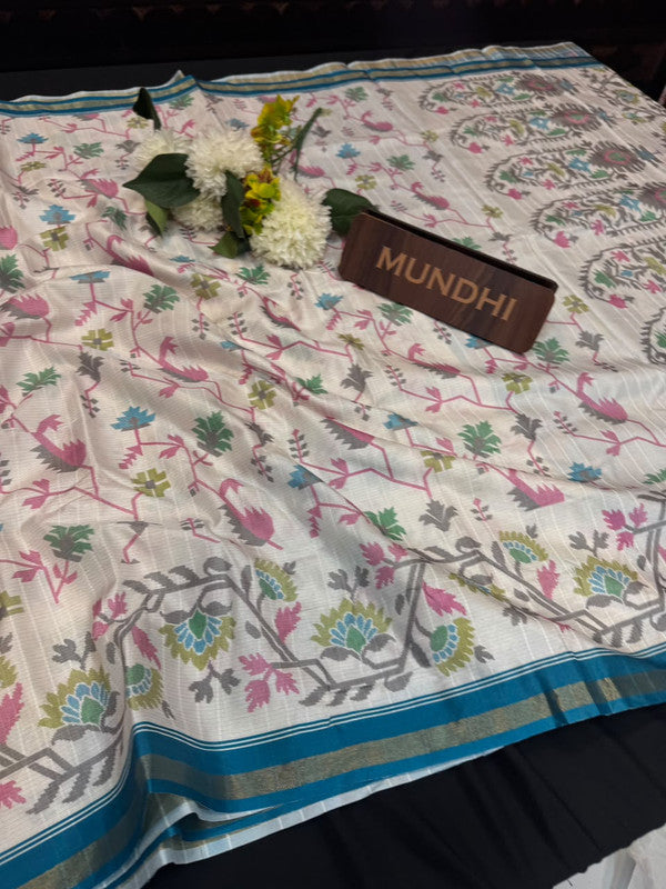 Madhubani Fancy Silk Saree with Elegant Zari Work| MDB14