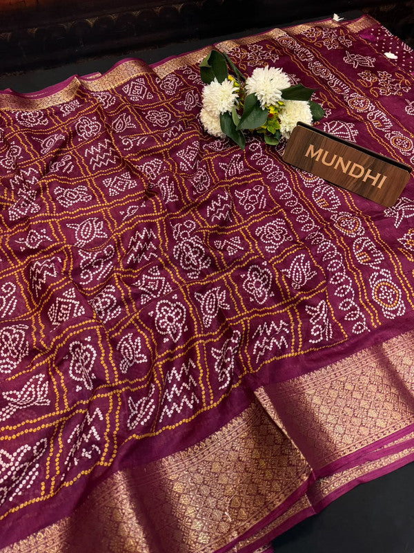 Kesar Fancy Silk Saree with elegant zari work and contrast blouse