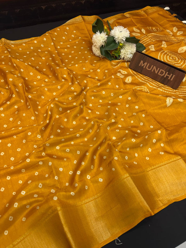 Kesar Fancy Silk Saree with elegant zari work and contrast blouse