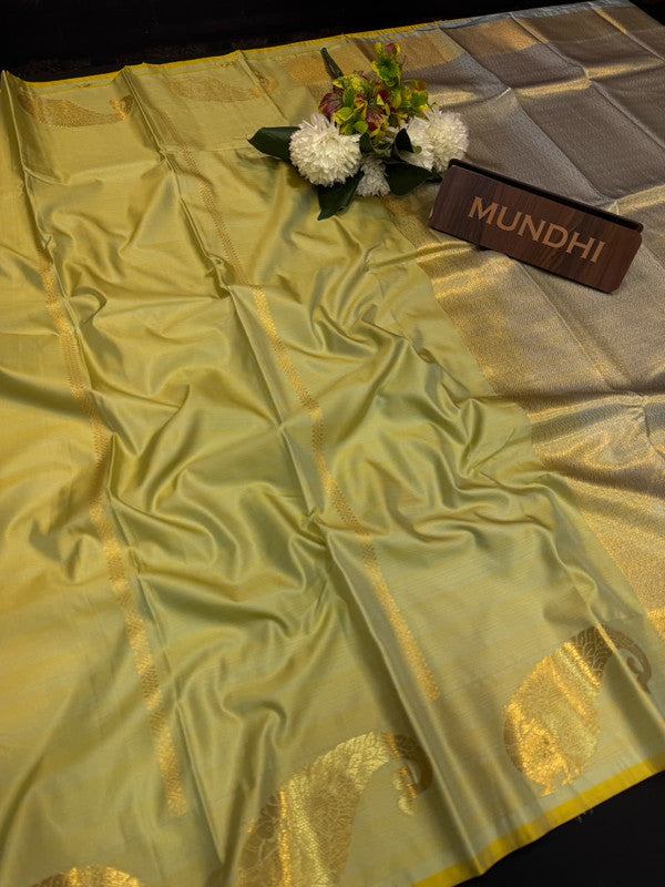 Vegan Silk Saree with |Zari Work for Women| VG46