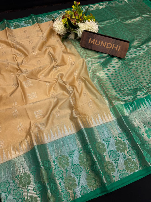 Vegan Silk Saree with |Zari Work for Women| VG71