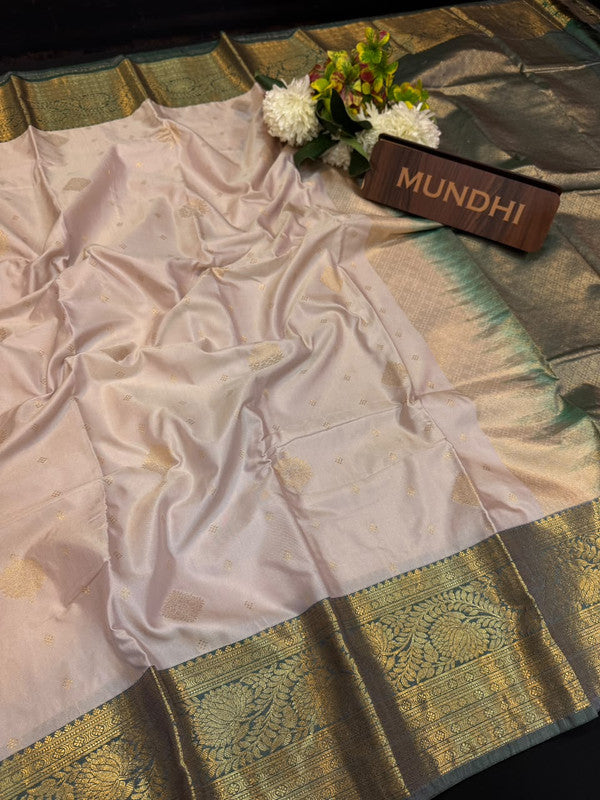 Vegan Silk Saree with |Zari Work for Women| VG105