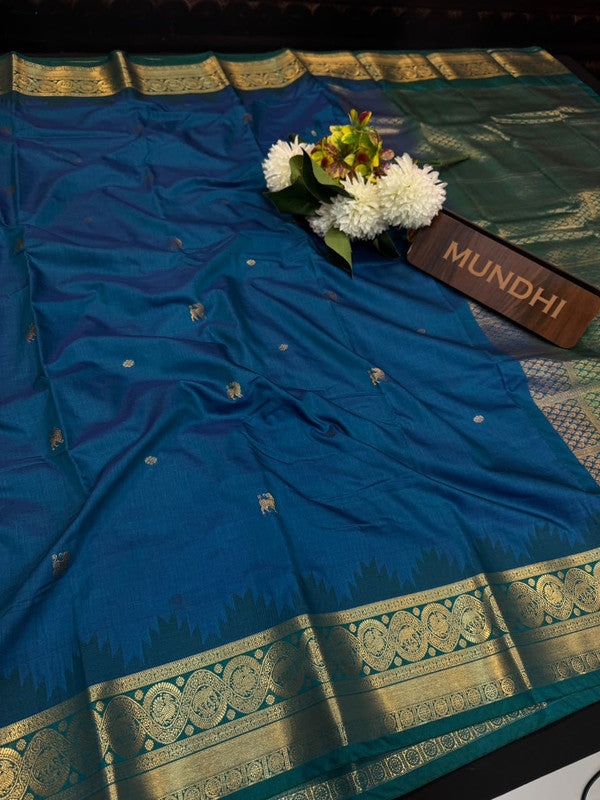 Vegan Silk Saree with |Zari Work for Women| VG111