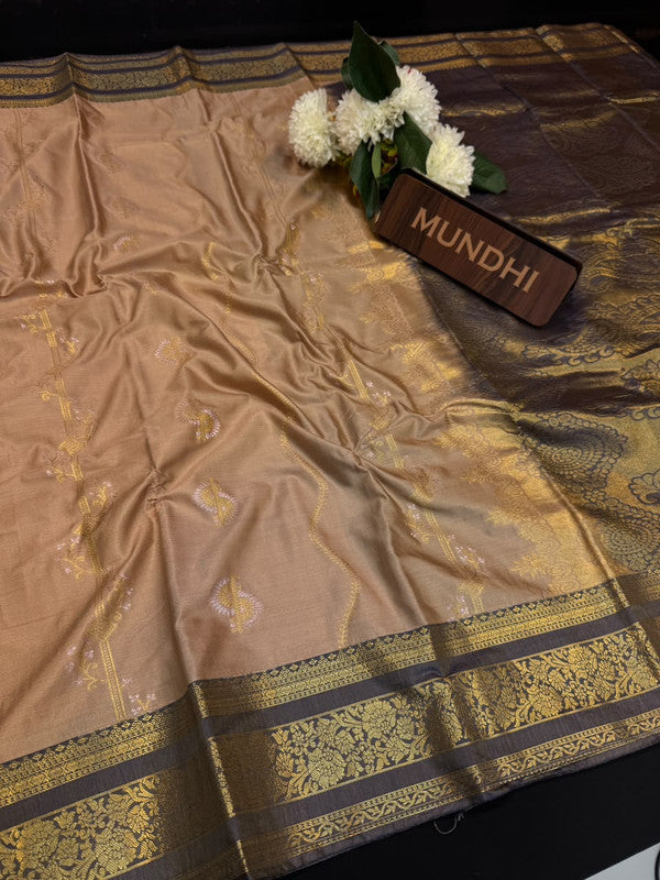 Vegan Silk Saree with |Zari Work for Women| VG126