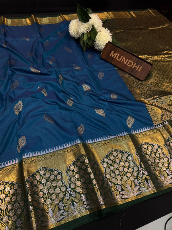 Vegan Silk Saree with |Zari Work for Women| VG127