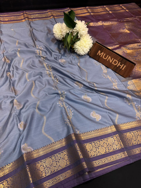 Vegan Silk Saree with |Zari Work for Women| VG162