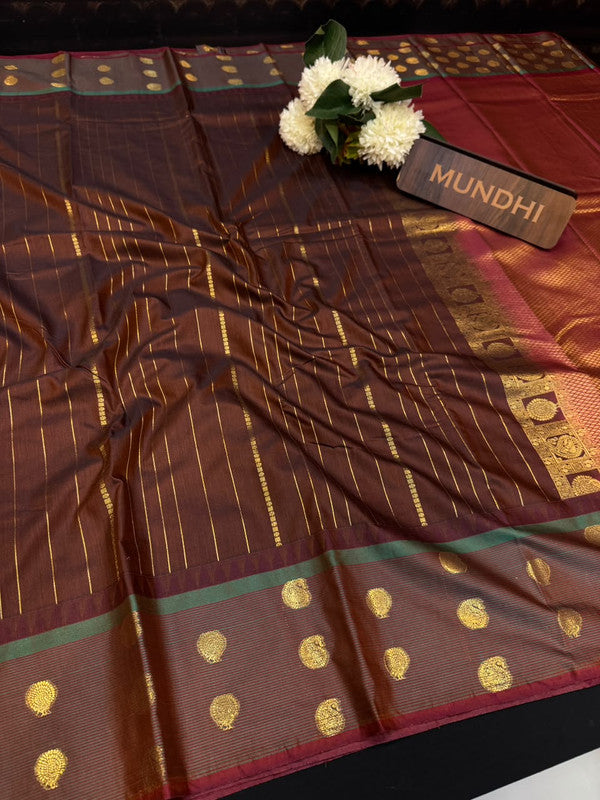 Vegan Silk Saree with |Zari Work for Women| VG168
