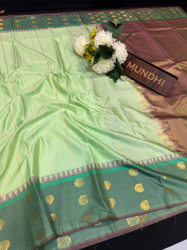 Vegan Silk Saree with |Zari Work for Women| VG176