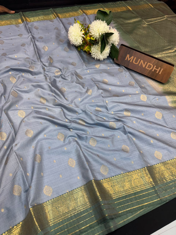 Vegan Silk Saree with |Zari Work for Women| VG182