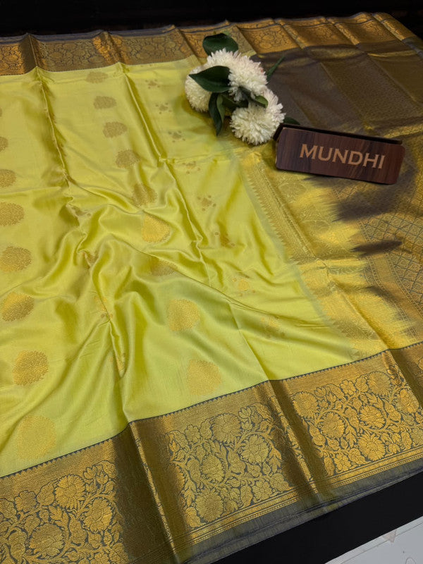 Vegan Silk Saree with |Zari Work for Women| VG188
