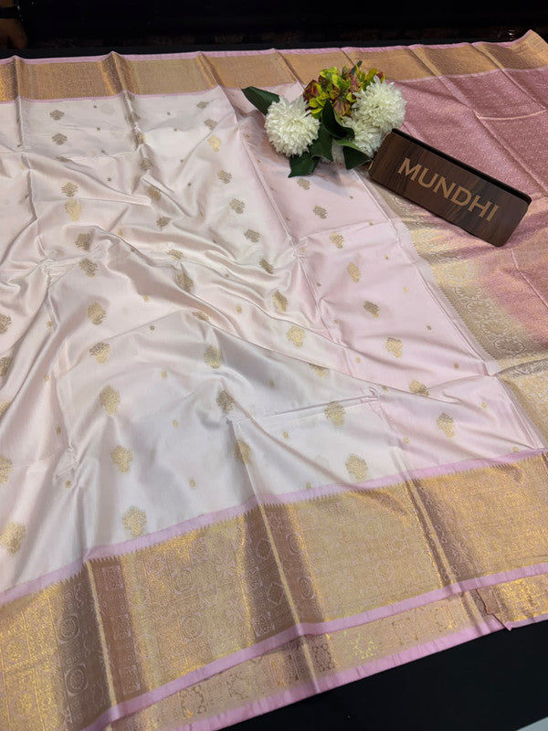 Vegan Silk Saree with |Zari Work for Women| VG203