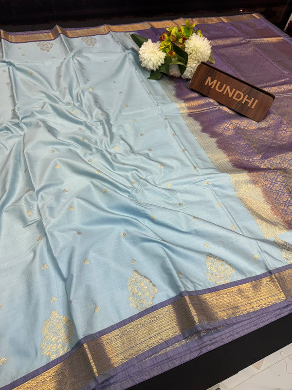 Vegan Silk Saree with |Zari Work for Women| VG225