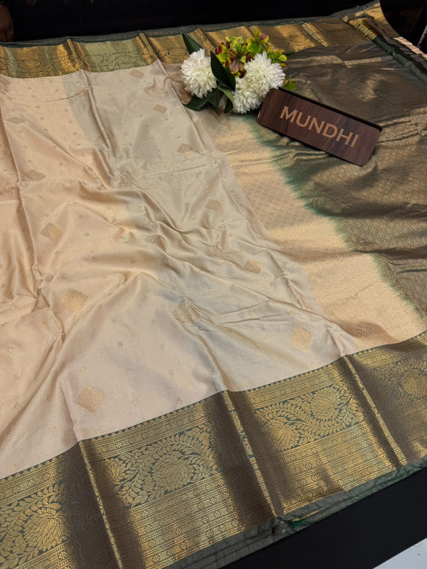 Vegan Silk Saree with |Zari Work for Women| VG227