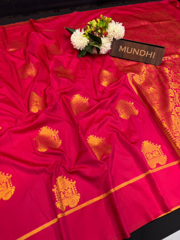 Maghizhini Soft Silk Saree with Zari Silk design