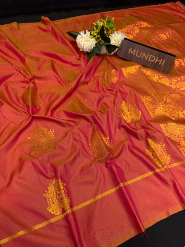 Maghizhini Soft Silk Saree with Zari Silk design