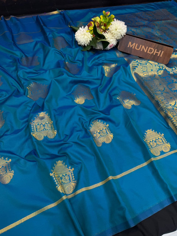 Maghizhini Soft Silk Saree with Zari Silk design