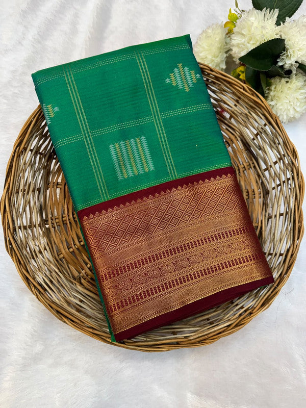 Mild Damage Vennila Semi Silk Saree | Zari Work | MDP118