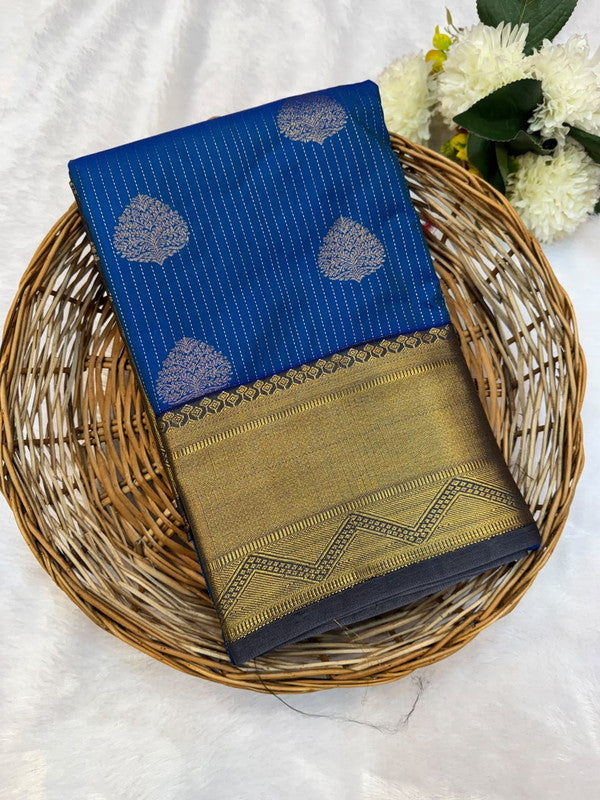 Mild Damage Vennila Semi Silk Saree | Zari Work | MDP123