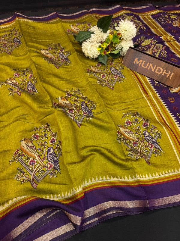 Maheshwari Silk Fancy Saree | Zari Work Design | ME13