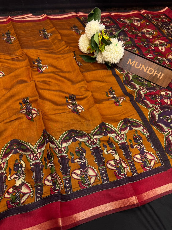 Maheshwari Silk Fancy Saree | Zari Work Design | ME20
