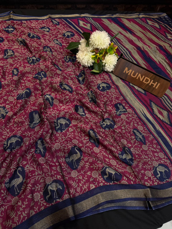 Lemon Cotton Saree with Zari Border for Women in India