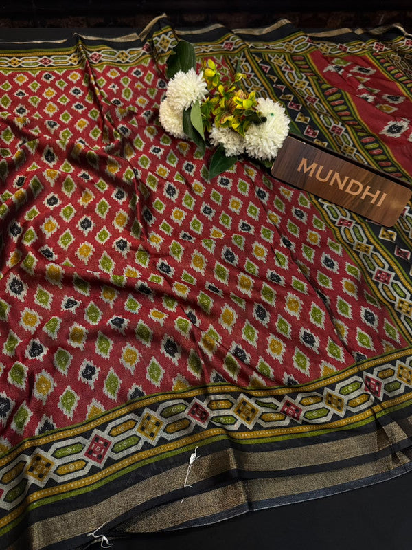 Black Cotton Sarees | Elegant Zari Border Collection| BK44