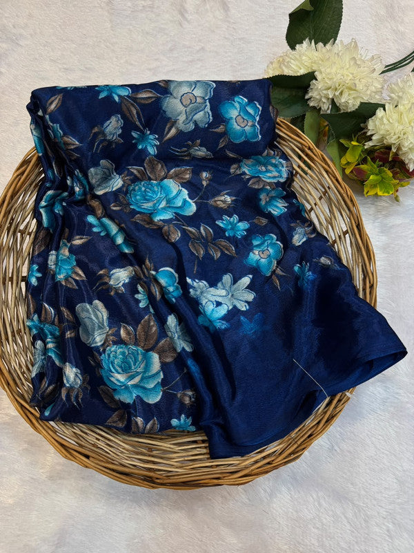 Turkey Silk Saree with Crepe Silk Design
