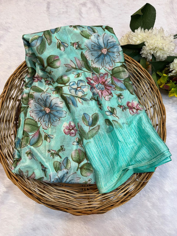 Turkey Silk Saree with Crepe Silk Design