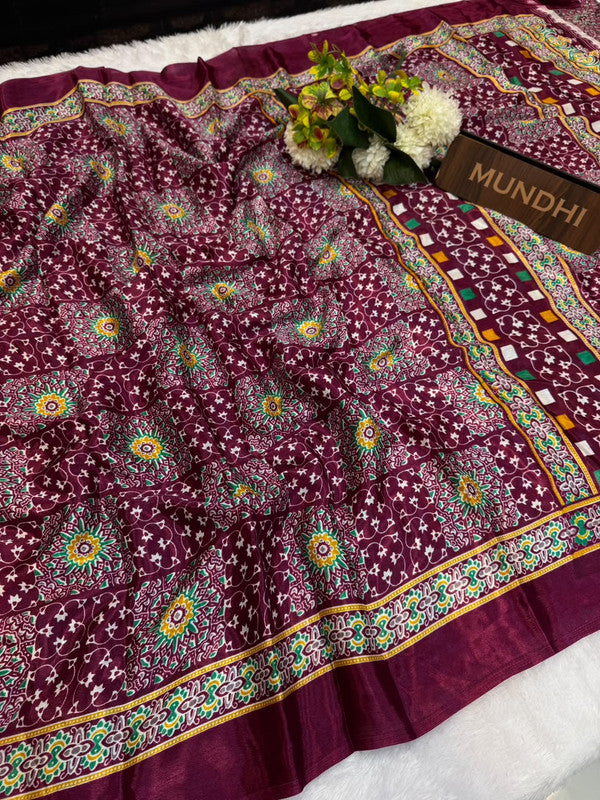 Turkey Silk Saree with Crepe Silk Design