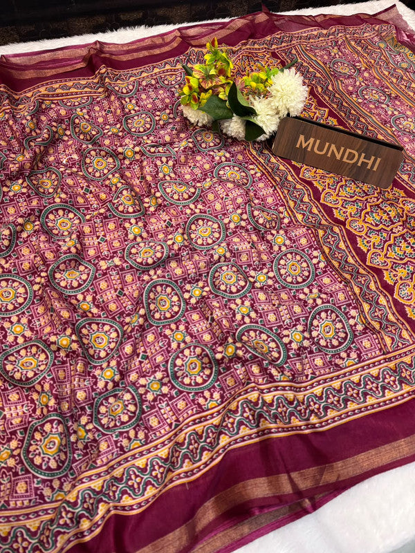 Turkey Silk Saree with Crepe Silk Design