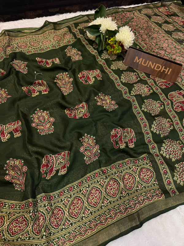 Turkey Silk Saree with Crepe Silk Design