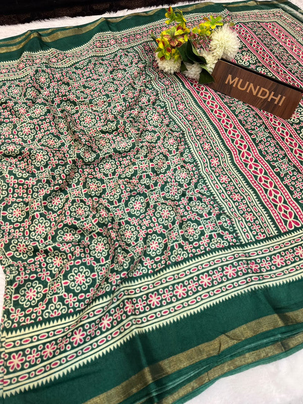 Turkey Silk Saree with Crepe Silk Design
