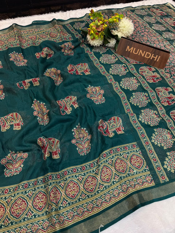 Turkey Silk Saree with Crepe Silk Design