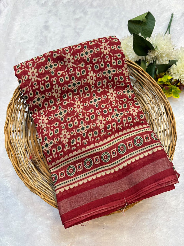 Mal CottonSilk Saree with Crepe Silk Design