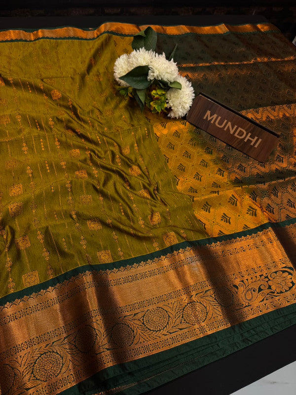Slub Silk Saree with Zari Work for Weddings