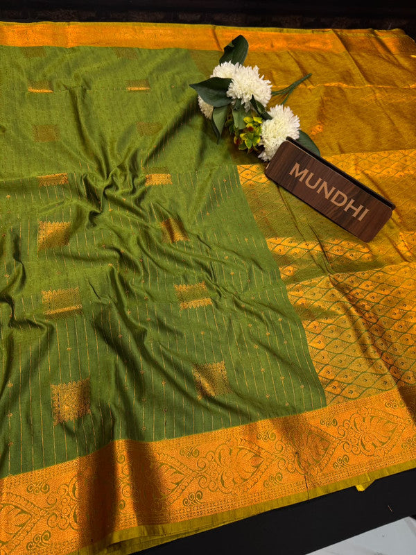 Slub Silk Saree with Zari Work for Weddings