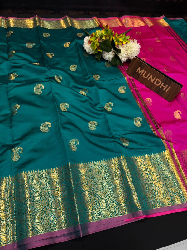 Trending Banarasi Saree featuring traditional zari work