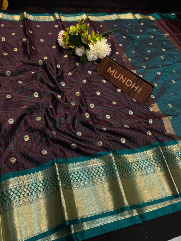 Trending Banarasi Saree featuring traditional zari work