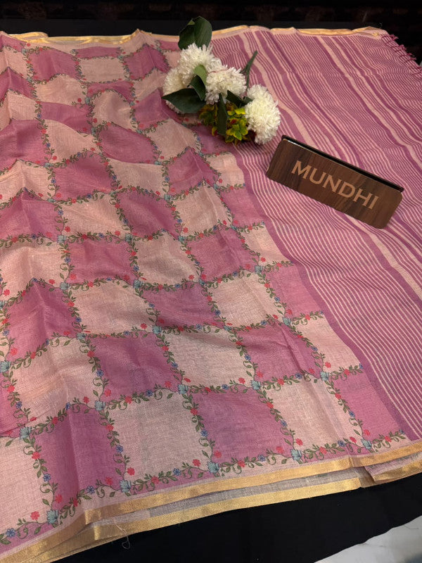 Nagma Digital Fancy Saree with zari work for women