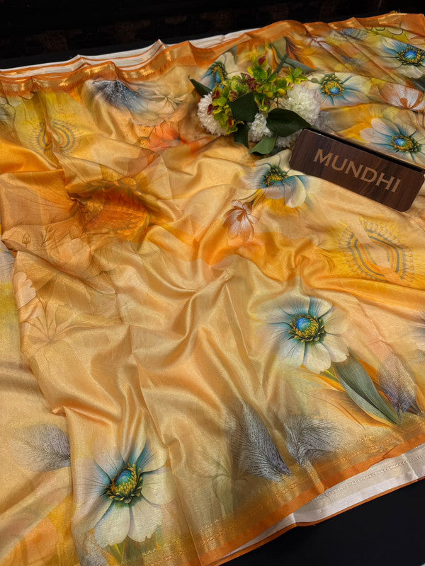 Star Silk Fancy Saree with elegant zari work for women