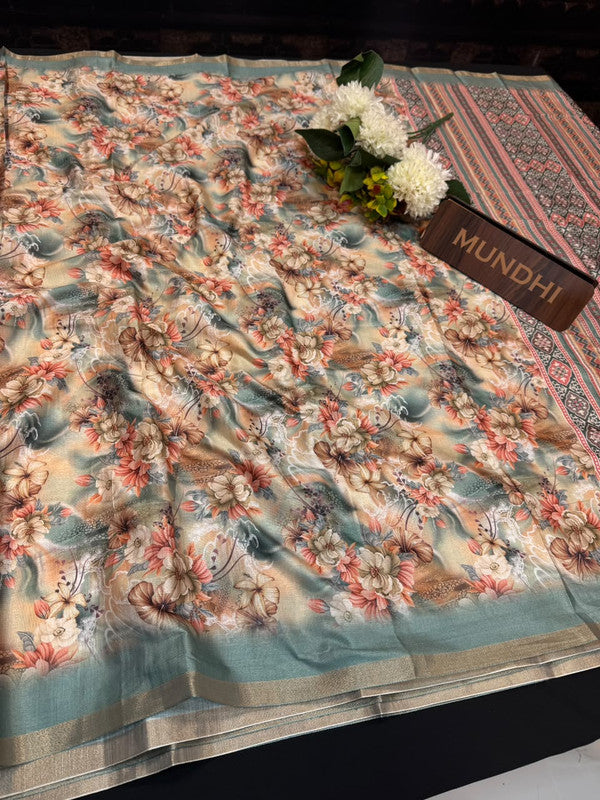 Ivory Fancy Saree VFS25